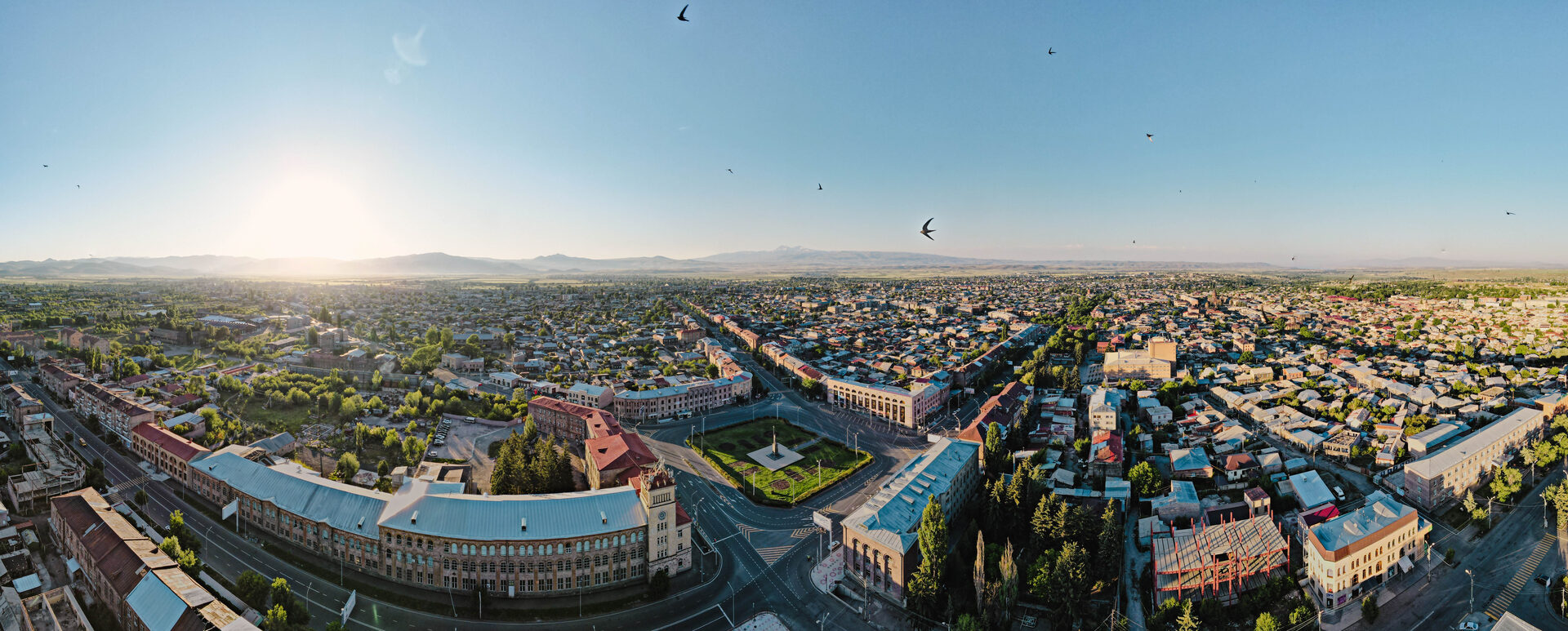Vue panoramique de Gyumri, capitale de la province de Shirak