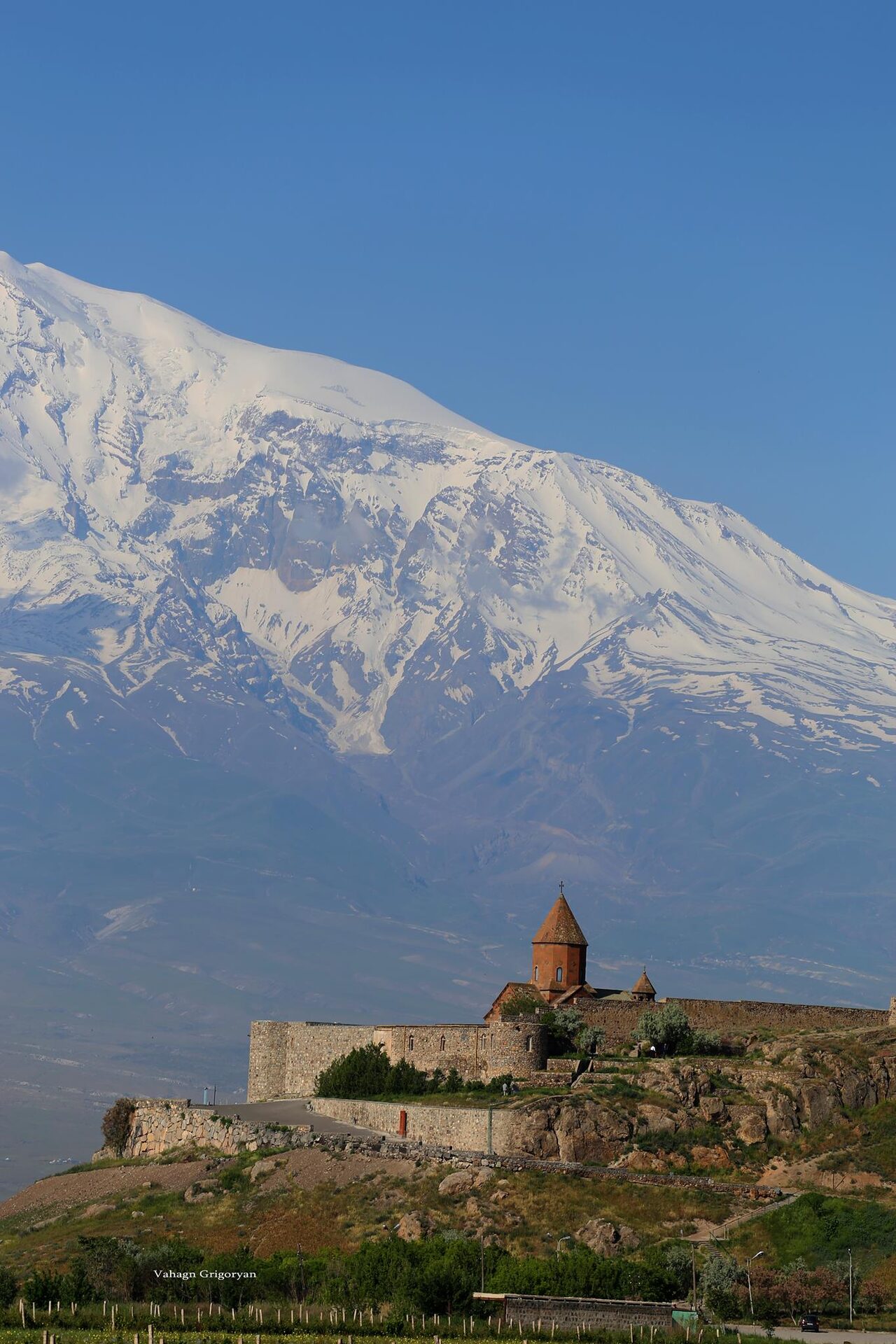 Monastère de Khor Virap face au Mont Ararat, province d'Ararat